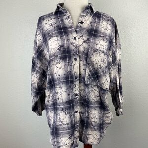 Byer California Button Down Flannel Shirt Size L EUC